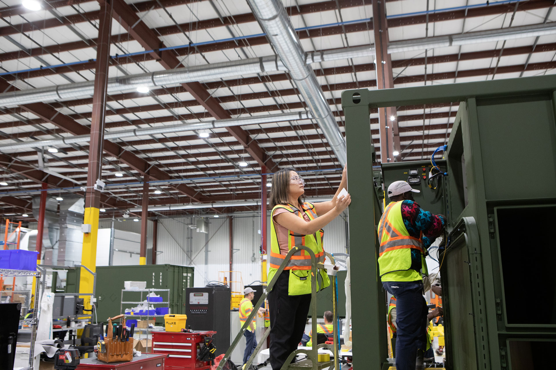 Deployable infrastructure production at our Moncton, New Brunswick, Canada facility