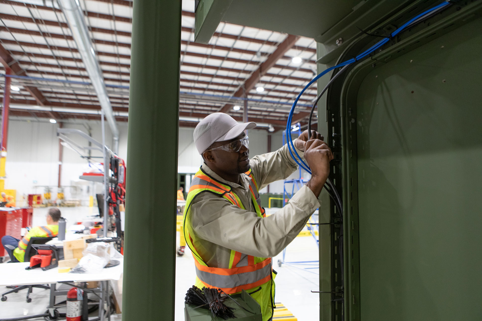 Deployable infrastructure production at our Moncton, New Brunswick, Canada facility